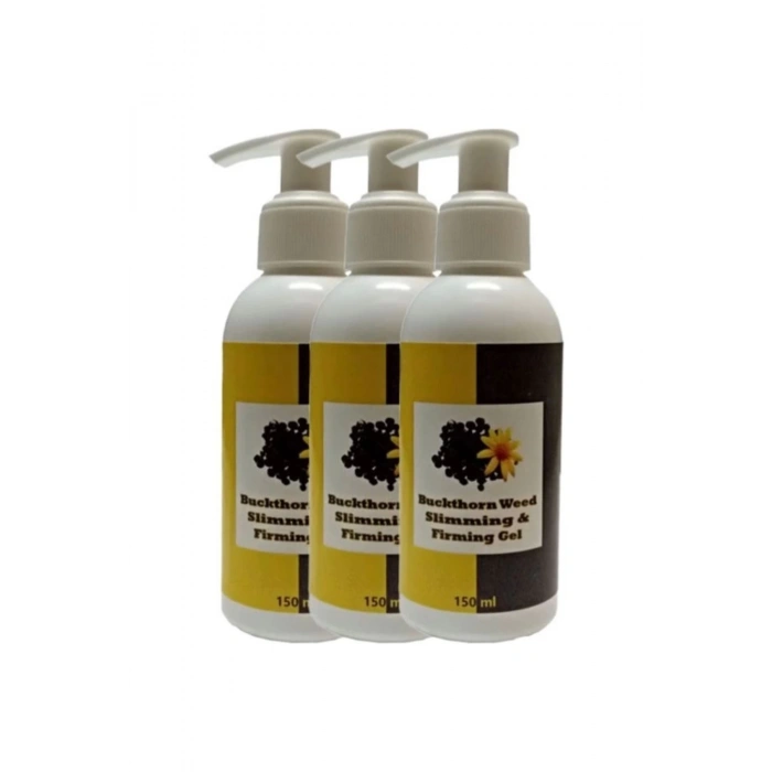 Buck Thorn Weed Slimming & Firming Gel 3lü Adet Acı Çehre Tohumu Jeli Istenmeyen Yağlara Parçalayıc