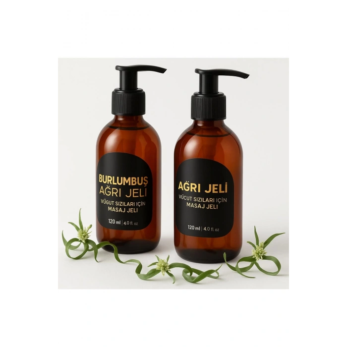 Burlumbuş Otu Vücut Sızıları Için Ağrı Ve Masaj Jeli 120 ml 2li Set