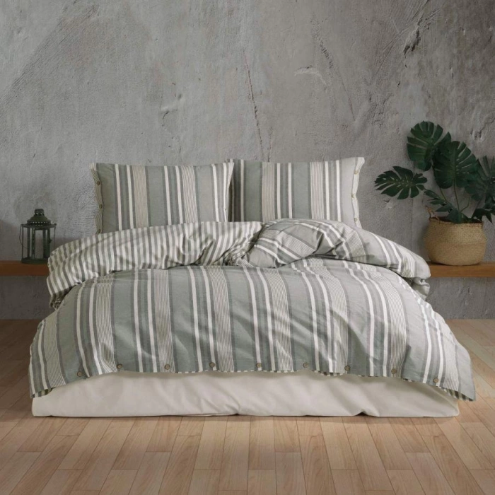 Butik Native Serisi Çift Kişilik Nev Takımı Dokya v1 Yeşil