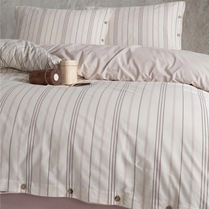 Butik Native Serisi Çift Kişilik Nev Takımı Etre V1 Bej