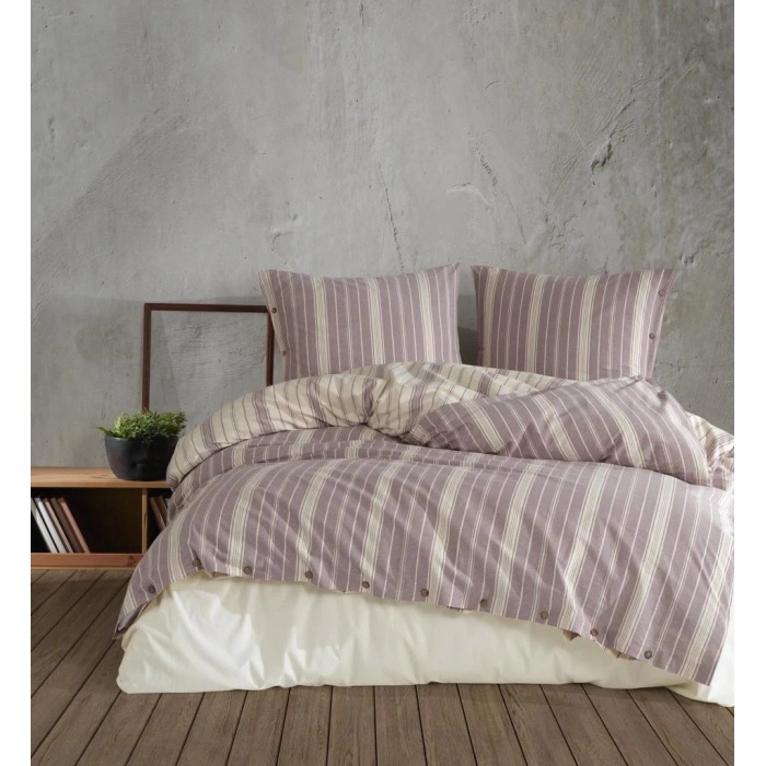 Butik Native Serisi Çift Kişilik Nev Takımı Pardus v1 Gülkurusu