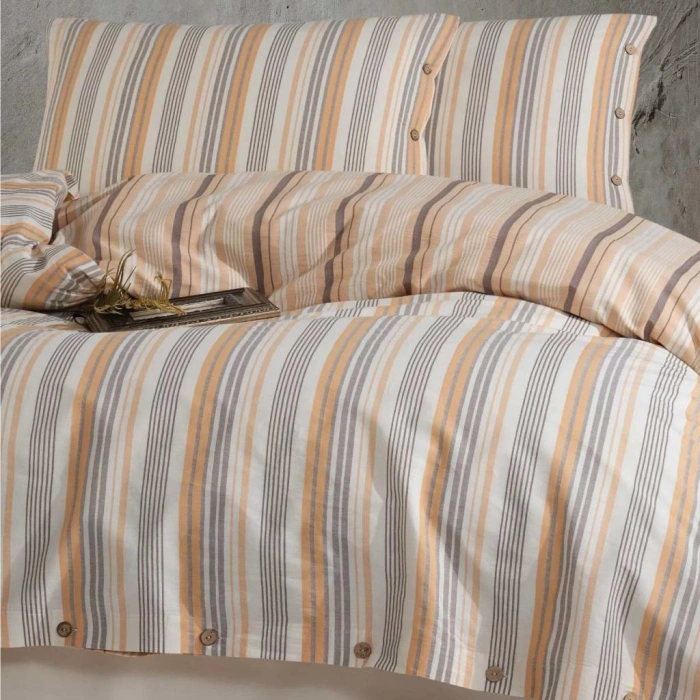 Butik Native Serisi Çift Kişilik Nev Takımı Velena v1 Somon