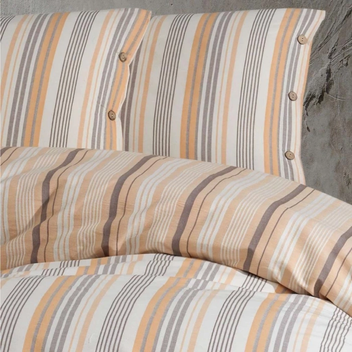 Butik Native Serisi Çift Kişilik Nev Takımı Velena v1 Somon