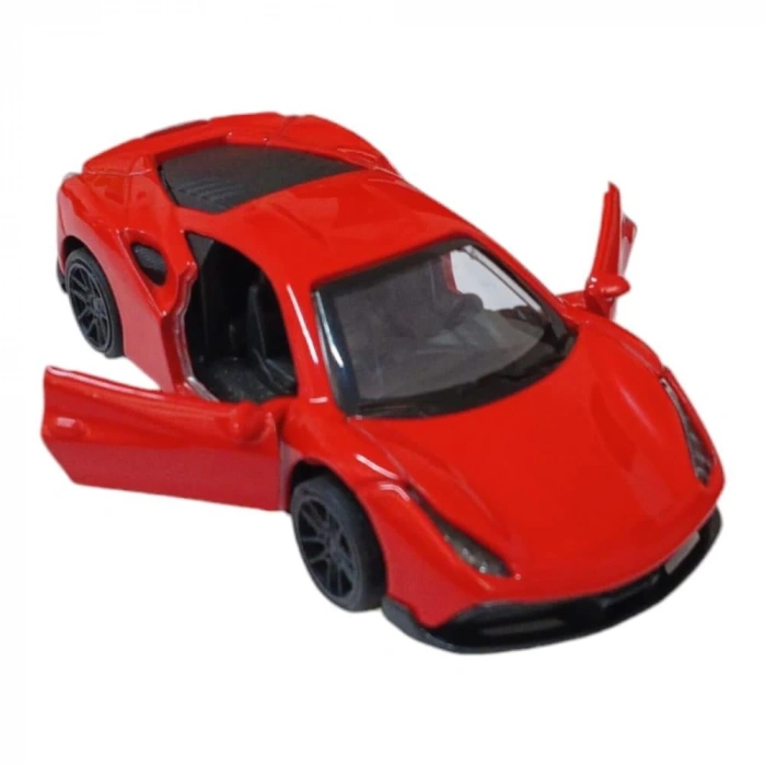 Çek Bırak Metal Araba - 4311B - Kırmızı
