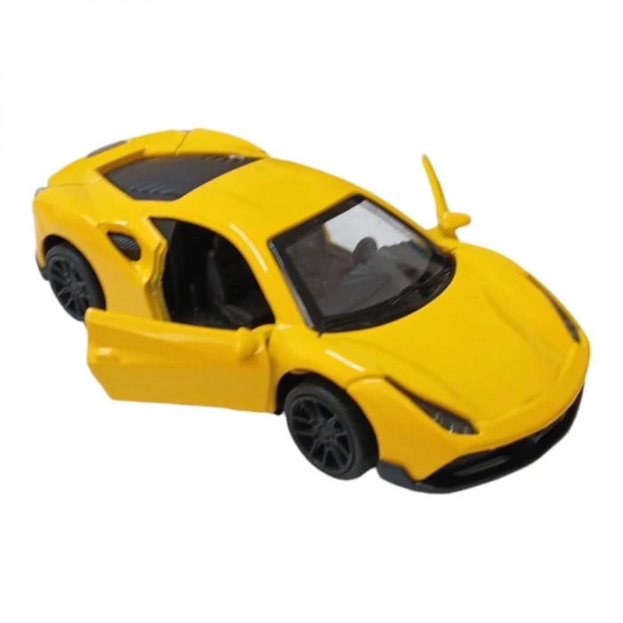 Çek Bırak Metal Araba - 4311B - Sarı