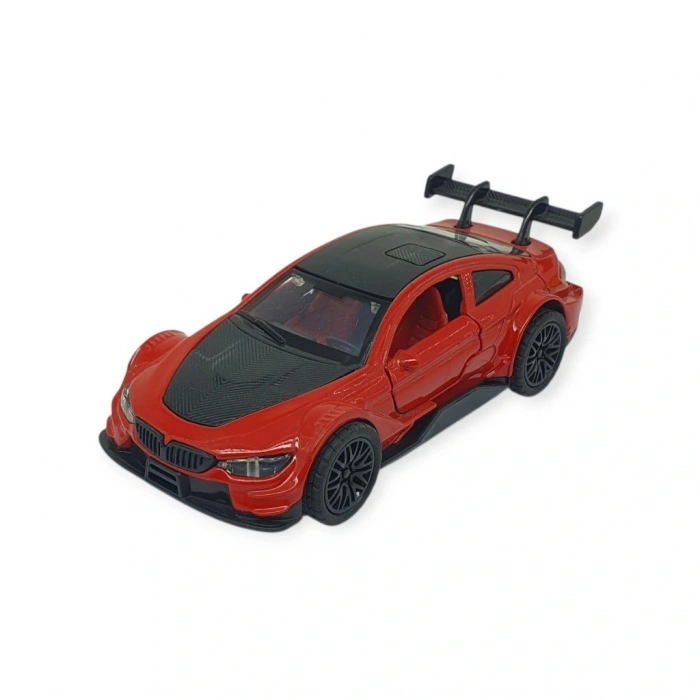 Çek Bırak Metal Arabalar  cm - 3671C - Kırmızı