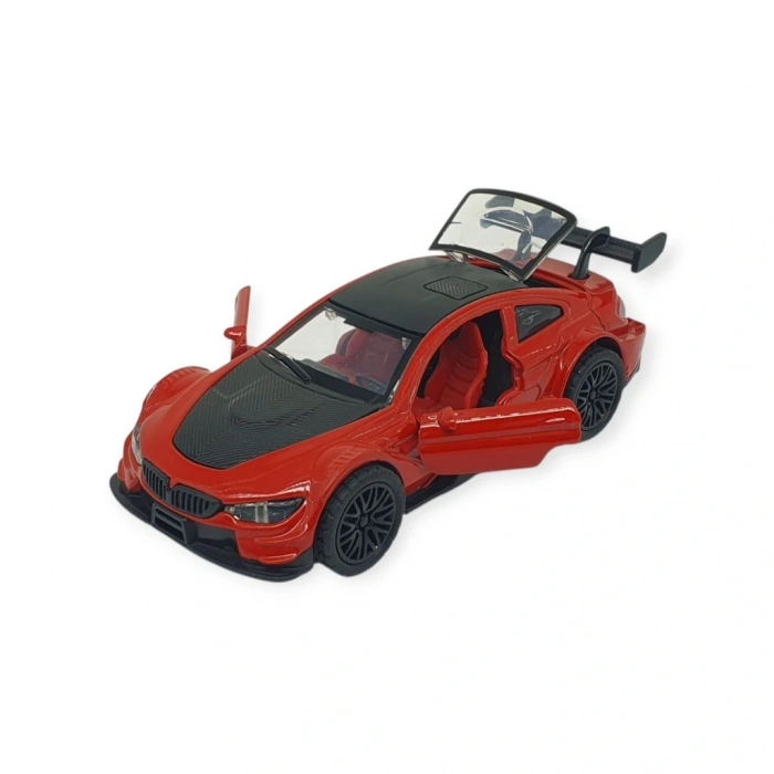 Çek Bırak Metal Arabalar  cm - 3671C - Kırmızı