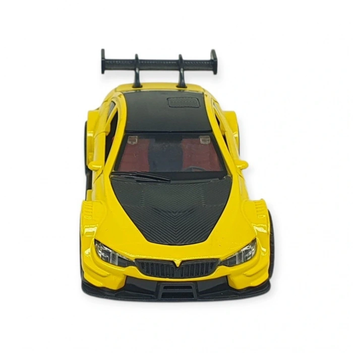 Çek Bırak Metal Arabalar  cm - 3671C - Sarı