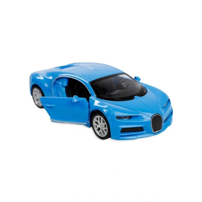 Çek Bırak Metal  Cm Model Araba - 6632-40SM - Mavi