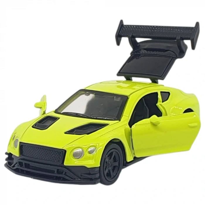 Çek Bırak Metal Küçük Arabalar 8 cm - 6411A - Açık Yeşil