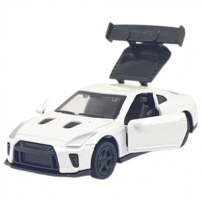 Çek Bırak Metal Küçük Arabalar 8 cm - 6411A - Beyaz