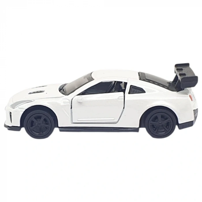 Çek Bırak Metal Küçük Arabalar 8 cm - 6411A - Beyaz