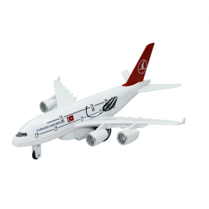 Çek Bırak Metal Uçak Sesli Işıklı