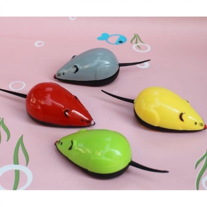 Çek Bırak Renkli Hareketli Fare Premiım 9×3.5×3CM Karışık Renklerde 1 Adet
