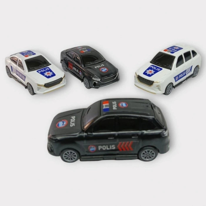 Çek Bırak TOGG Polis Arabası - 4lü Set
