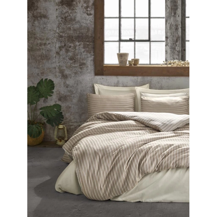 Çift Kişilik Bambu Saten Nev Takımı Vizon