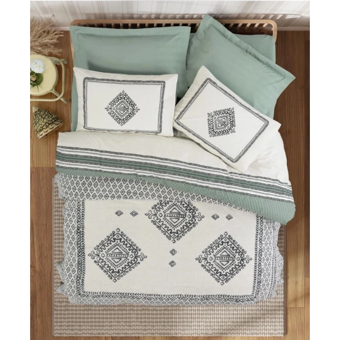Çift Kişilik Battaniyeli Nev Takımı Hardy Yeşil