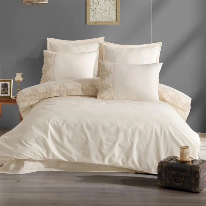 Çift Kişilik Butik Uyku Seti Osela V2 Ekru