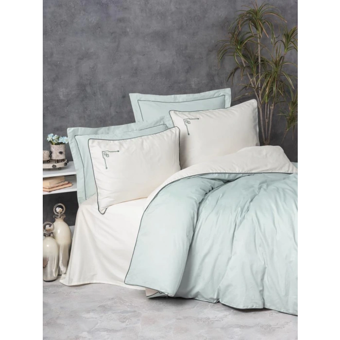 Çift Kişilik Elit Saten Nev Takımı Vanko Mint