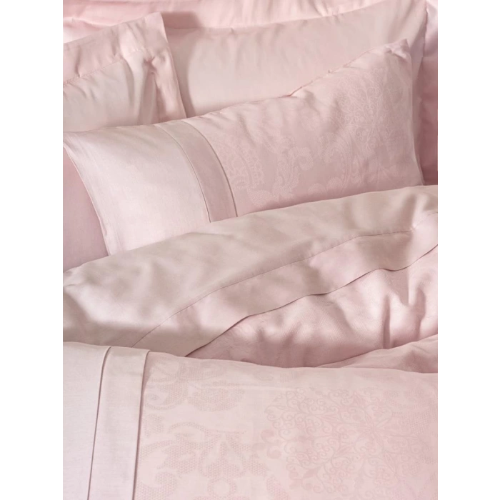 Çift Kişilik Jakarlı Saten Nev Takımı Jana Pembe