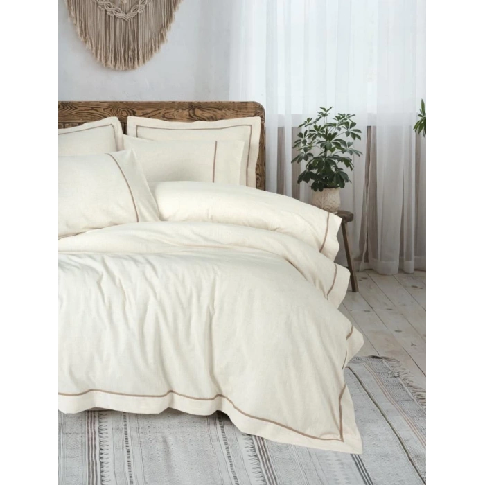 Çift Kişilik Nev Takımı Inborn Banded Kahve 8680108076989