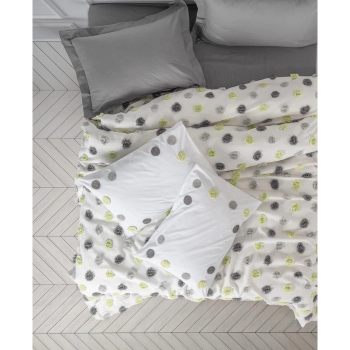 Çift Kişilik Pike Takımı Boony Leroy Gri