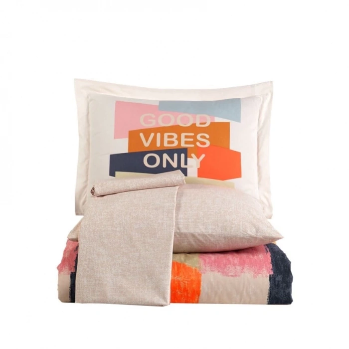 Çift Kişilik Poplin Nev Bermuda Oranj