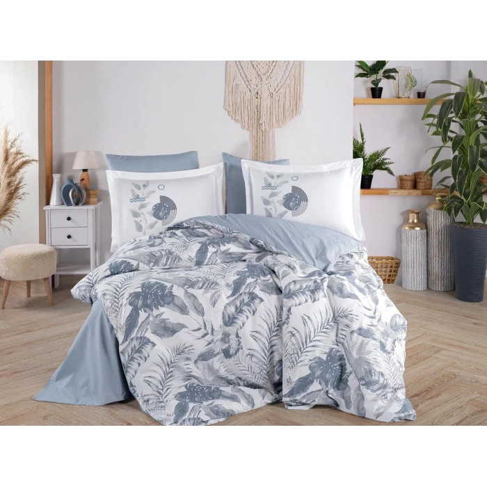 Çift Kişilik Poplin Nev  Denim