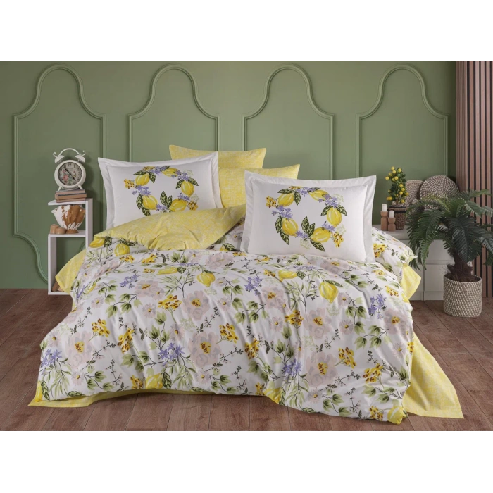 Çift Kişilik Poplin Nev Lemonty Sarı