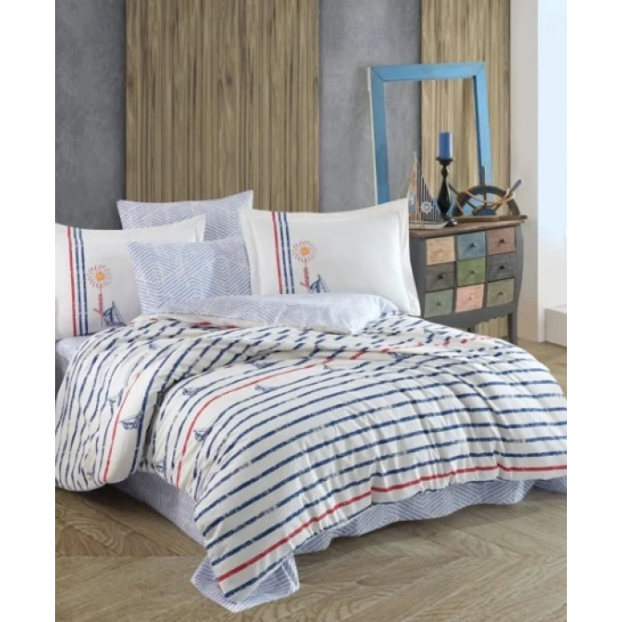 Çift Kişilik Poplin Nev Olimpia Beyaz