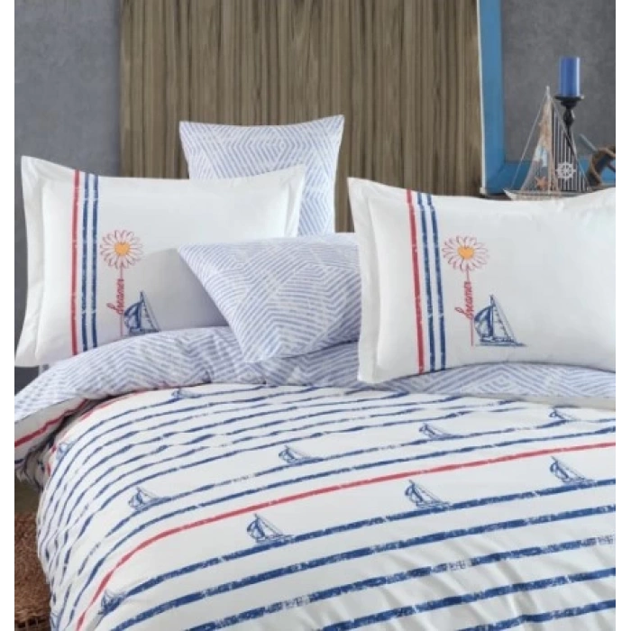 Çift Kişilik Poplin Nev Olimpia Beyaz