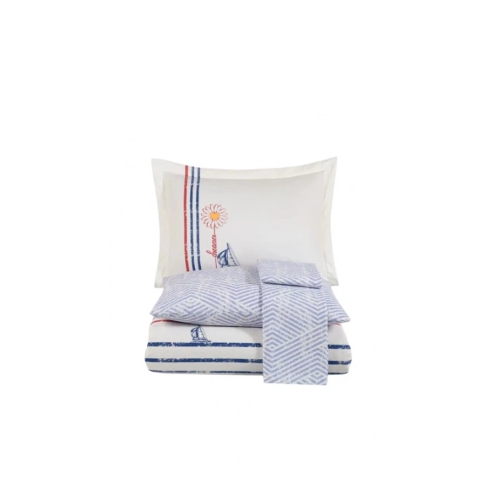 Çift Kişilik Poplin Nev Olimpia Beyaz