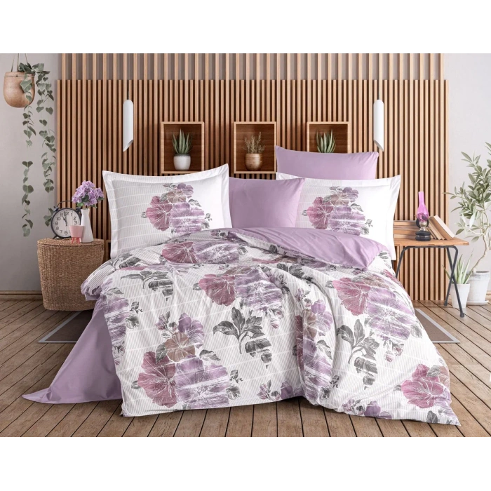 Çift Kişilik Poplin Nev Sara Mor