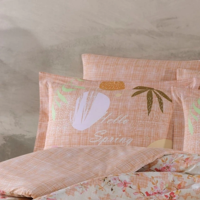 Çift Kişilik Poplin Nev Lily Somon