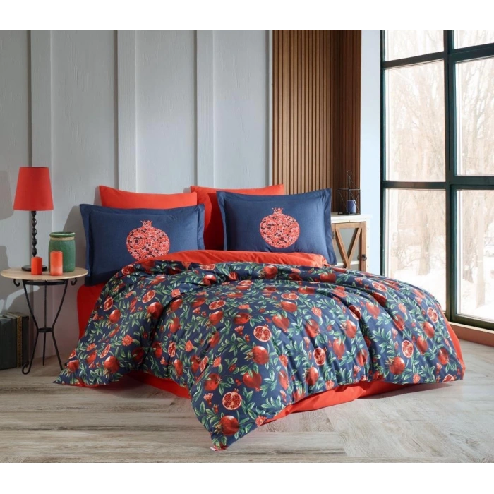 Çift Kişilik Poplin Nev Plenty Kırmızı