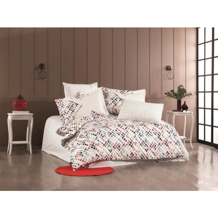 Çift Kişilik Poplin Nev Rithym Lacivert