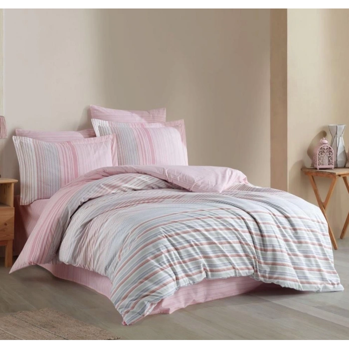 Çift Kişilik Poplin Nev Trella Pembe