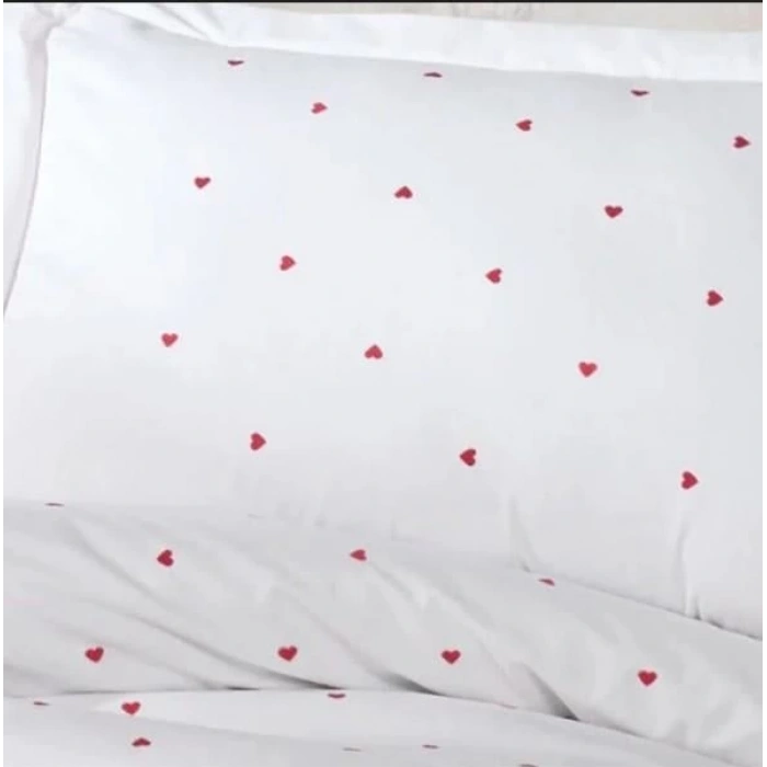 Çift Kişilik Poplin Premium Nakışlı Nev Lubow Beyaz 8698499179899