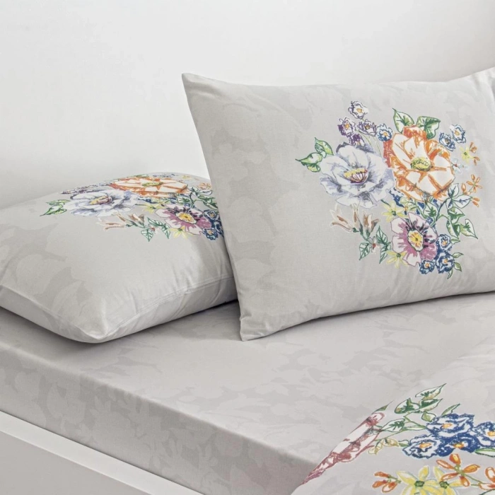 Çift Kişilik Ranforce Nev Takımı Fiora Gri