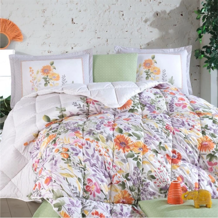 Çift Kişilik Ranforce Uyku Seti Galya V1 Yeşil