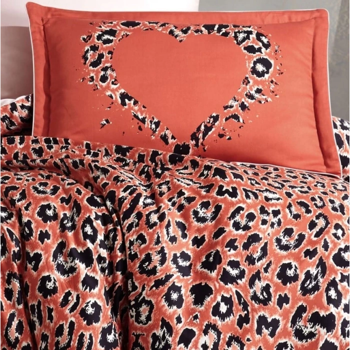 Çift Kişilik Saten Nev Aura Koral