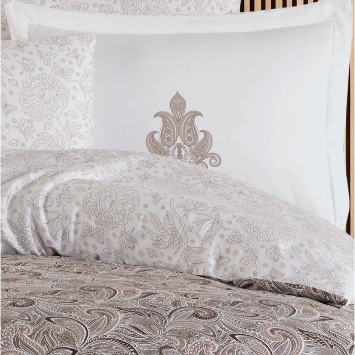 Çift Kişilik Saten Nev Mirabel Kahve