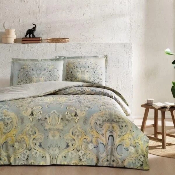 Çift Kişilik Saten Nev Takımı Gisella Krem