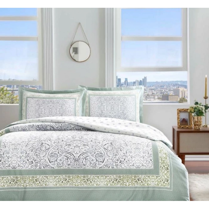 Çift Kişilik Saten Nev Takımı Hamlet İndigo