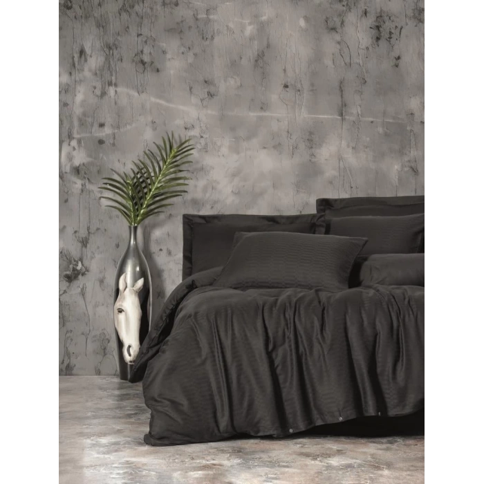 Çift Kişilik Smart Bambu Saten Nev Takımı Siyah