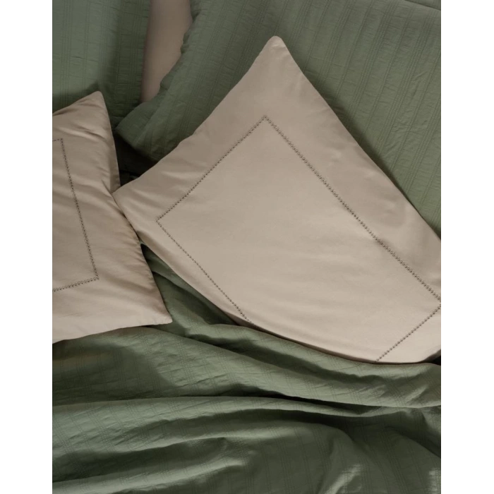 Çift Kişilik Yatak Örtülü Pike Takımı Natura Vilo Yeşil