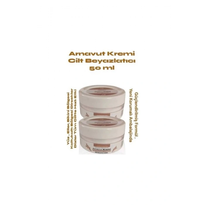 Cilt Beyazlatıcı Arnavut Kremi 50 ml x 2 Adet- Skin Whitening Cream