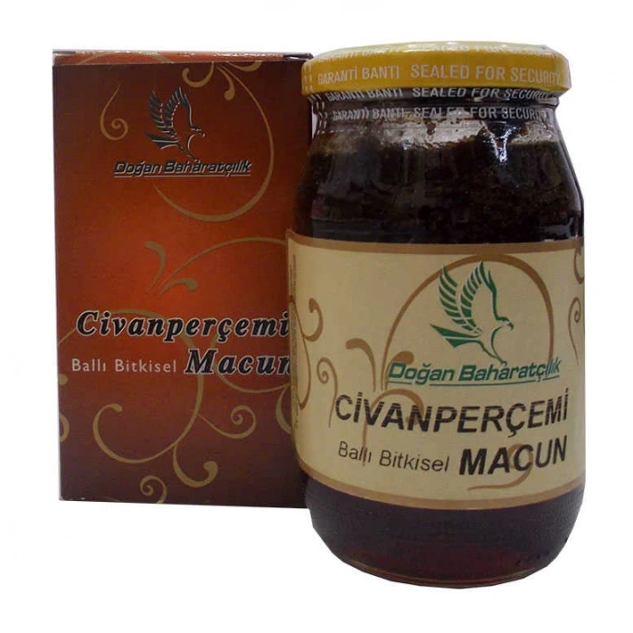 Civanperçemli Ballı sel Karışım Cam Kavanoz 450 Gr