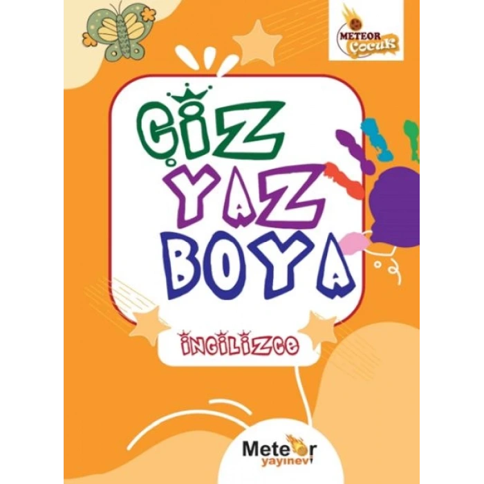 Çiz Yaz Boya İngilizce Boyama Kitabı