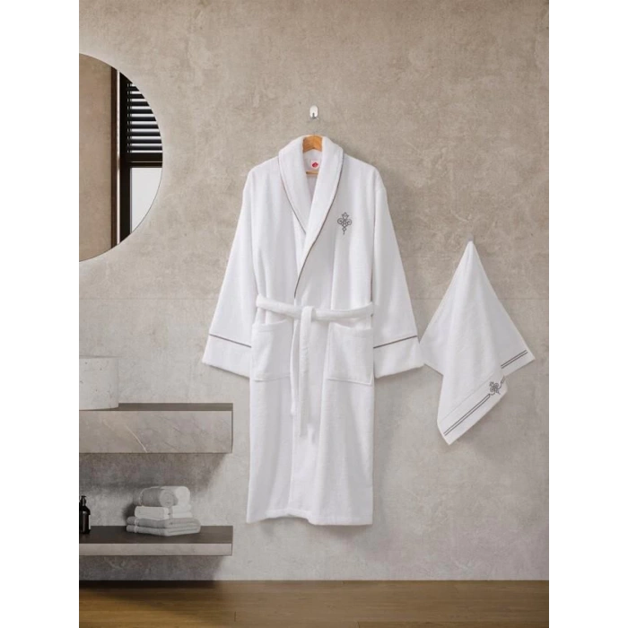 Classic Bornoz Seti Güher M-L Kadın